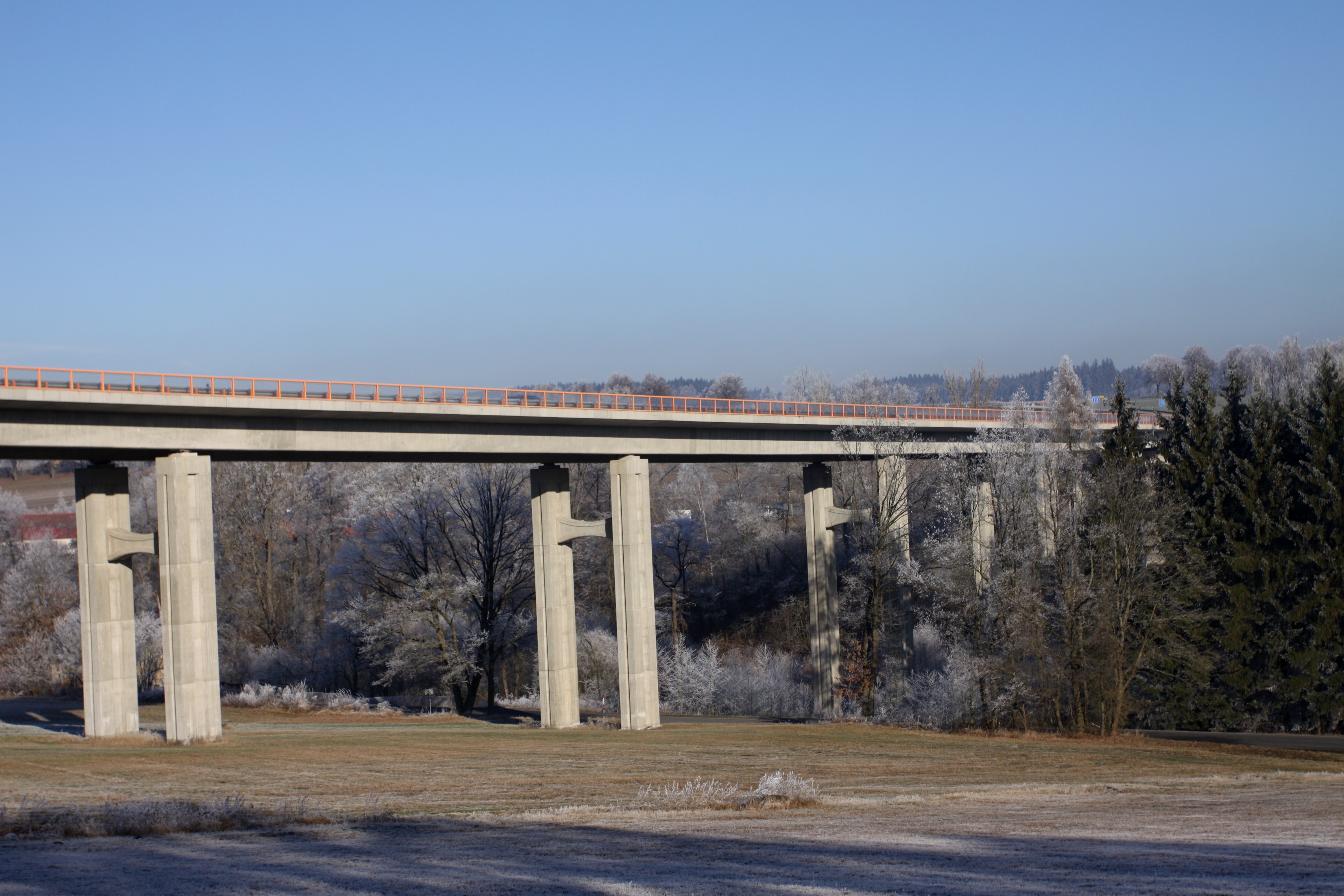 Speciální nadchody (ekodukty) a dostatečně velké mosty (podchody) umožňují živočichům bezpečné překonání dálnice. Foto Václav Hlaváč